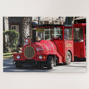 Sightseeing tourist train, St Augustine, Florida Jigsaw Puzzle