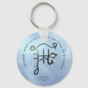 Sigil Art for Releasing and Letting Go Keychain