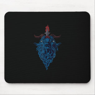 Sigil Of Baphomet Goat Of Mendes Satan Dark Goth Mouse Pad