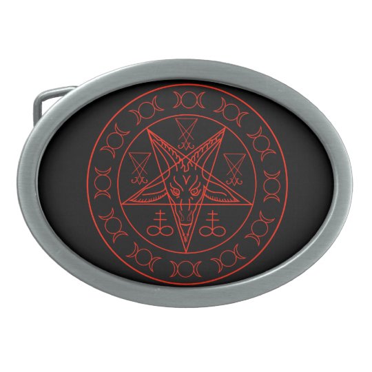 baphomet belt buckle