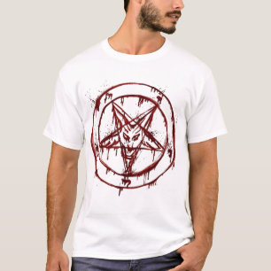 Sigil of Baphomet with Goat Head T-Shirt