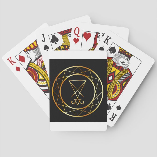 Sigil of Lucifer Playing Cards (Back)