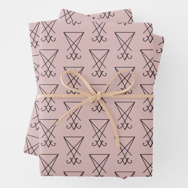 Sigil of Lucifer Wrapping Paper Sheets (In situ)