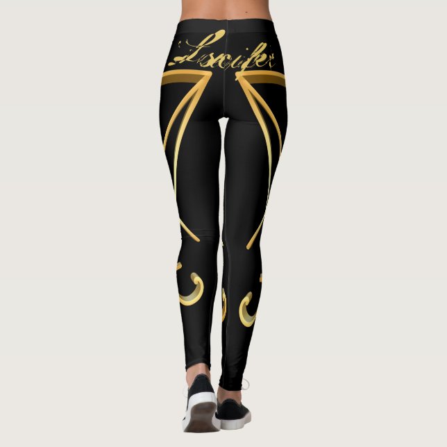 Sigile lucifère en or de Lucifer Leggings Pagan (Dos)