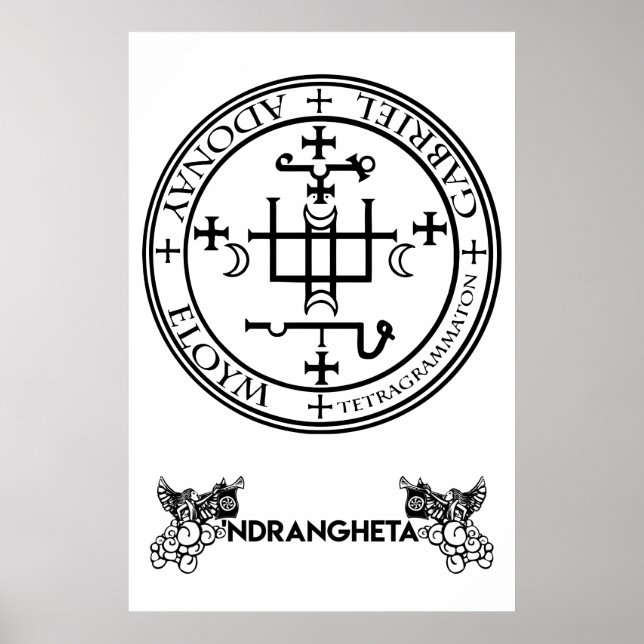 sigillo Arcangelo Gabriele - 'Ndrangheta Poster (Front)