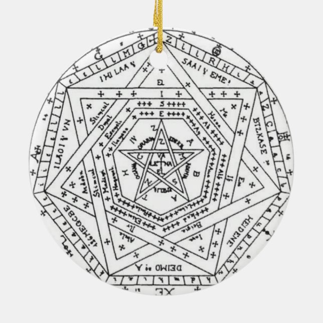 Sigillum Dei Aemeth Ceramic Ornament (Back)