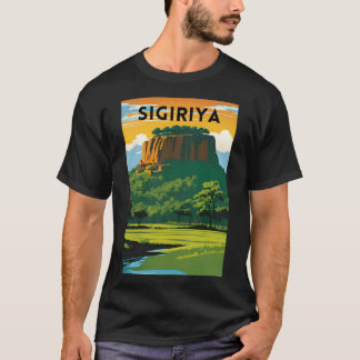 Sigiriya Minimal Travel Poster T-Shirt