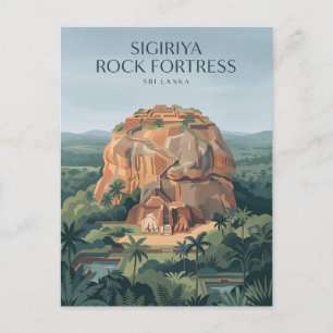 Sigiriya Rock Fortress Sri Lanka Postcard