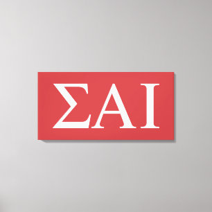 Sigma Alpha Iota Greek Letters Canvas Print