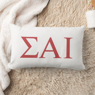Sigma Alpha Iota Greek Letters Lumbar Pillow