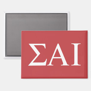 Sigma Alpha Iota Greek Letters Magnet