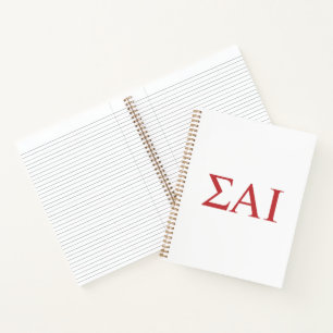 Sigma Alpha Iota Greek Letters Notebook