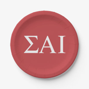 Sigma Alpha Iota Greek Letters Paper Plate
