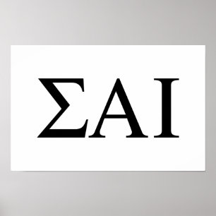 Sigma Alpha Iota Greek Letters Poster