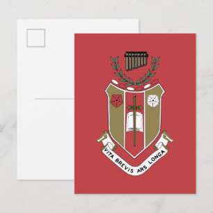 Sigma Alpha Iota Music Fraternity Crest Postcard