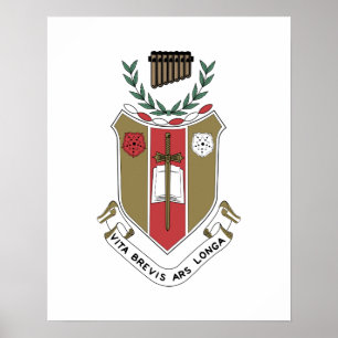 Sigma Alpha Iota Music Fraternity Crest Poster