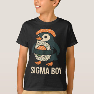 Sigma Boy Italian Brainrot Funny Meme Penguin  T-Shirt