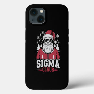 Sigma Claus Cool Santa Christmas Rizz Rizzler Meme iPhone 13 Case