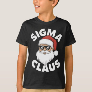 Sigma Claus Cool Santa Funny Christmas Rizz Rizzle T-Shirt