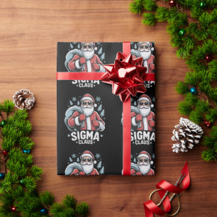 Sigma Claus Cool Santa Funny Xmas Rizz Rizzler Wrapping Paper