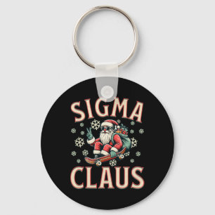 Sigma Claus Funny Santa Christmas Meme Teens Boys Keychain