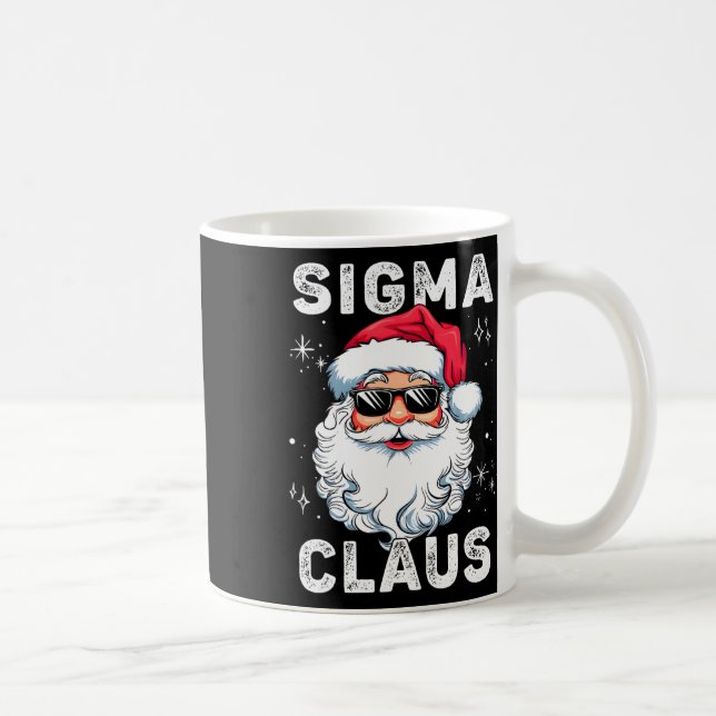Sigma Claus Santa Funny Christmas Rizz Male The Ri Coffee Mug (Right)