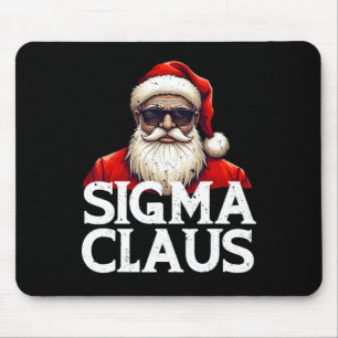 Sigma Claus Santa Funny Christmas Rizz The Rizzler Mouse Pad