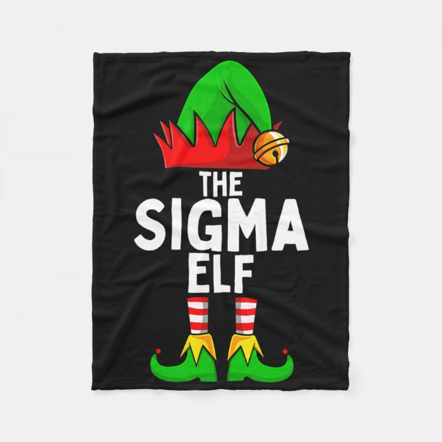 Sigma Elf Matching Family Christmas Funny Silly Te Fleece Blanket (Front)