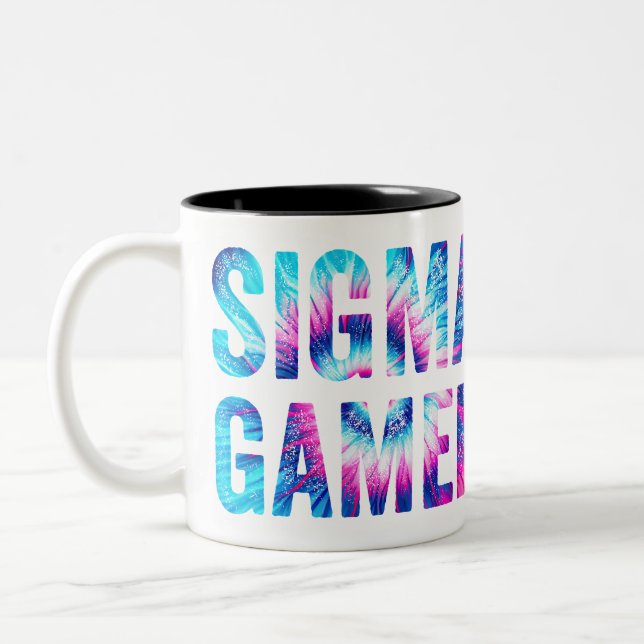 Sigma Gamer Brave Player Tie dye Mug (Left)