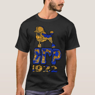 Sigma Gamma Rho African Print With Poodle And 1922 T-Shirt