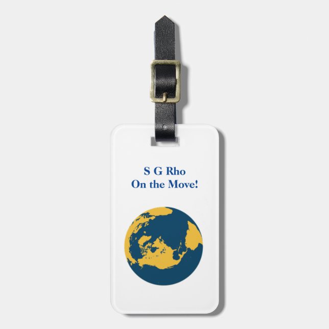 Sigma Gamma Rho Luggage Tag (Front Vertical)