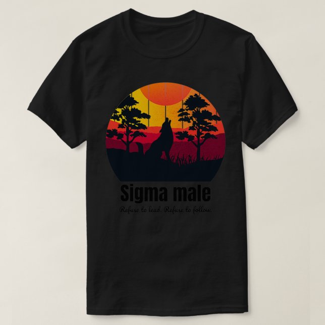 Sigma Male Design 2 T-Shirt (Design Front)