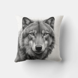 Sigma Male Lone Wolf Throw Pillow