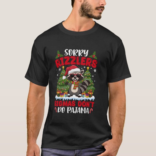 Sigmas Don t Do Pyjamas Funny Gen Alpha Christmas  T-Shirt (Front)