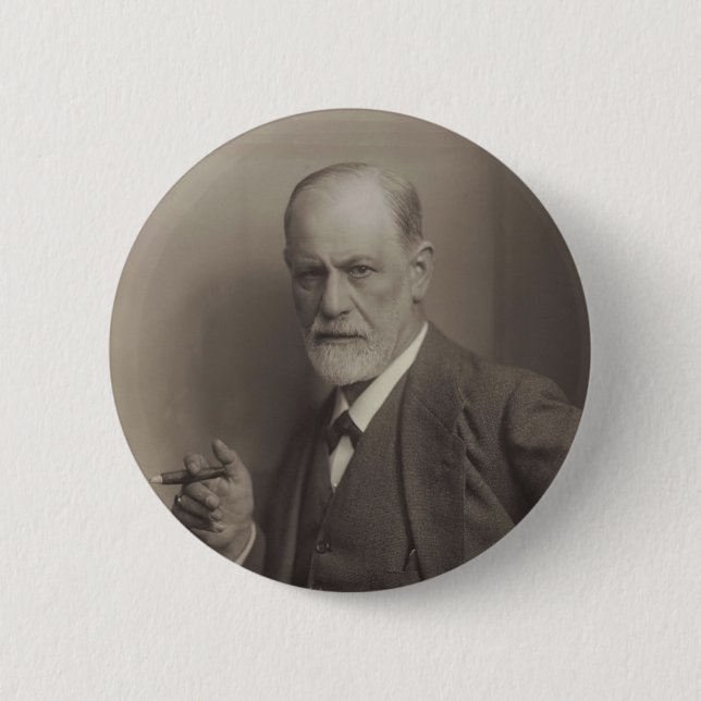Sigmund Freud 2 Inch Round Button (Front)