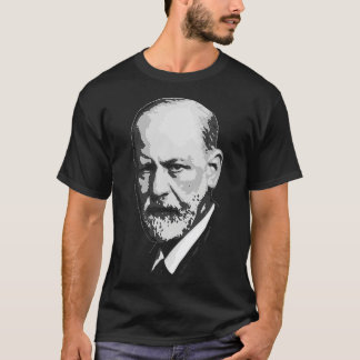 Sigmund Freud Black and White T-Shirt
