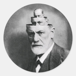 Sigmund Freud Classic Round Sticker