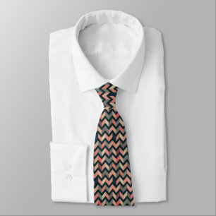 Sigmund Freud Neo Patchwork Zigzag Aesthetic Tie