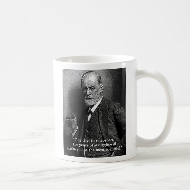 Sigmund Freud "One Day.." quote mug (Right)