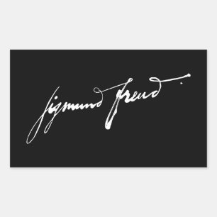 Sigmund Freud signature autograph famous history Sticker