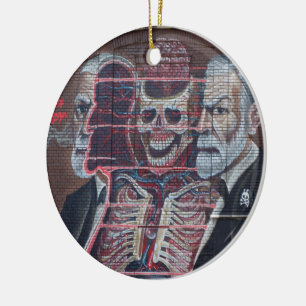 Sigmund Freud Street Art Ceramic Ornament