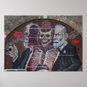 Sigmund Freud Street Art Poster