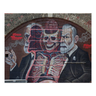 Sigmund Freud Street Art Poster