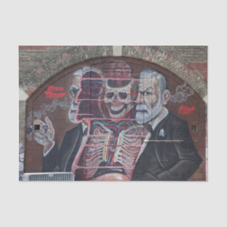 Sigmund Freud Street Art Tissue Paper