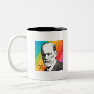 Sigmund Freud - Your Mom Two-Tone Coffee Mug