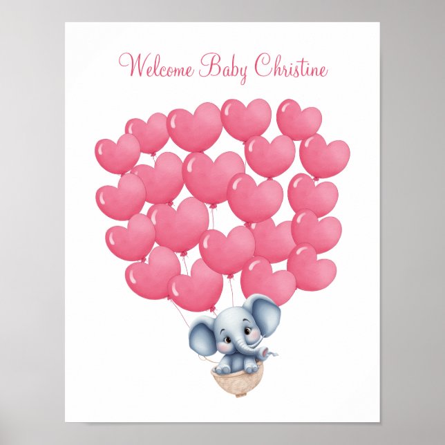 Sign a Balloon, Guest Book Poster, Guestbook (Front)