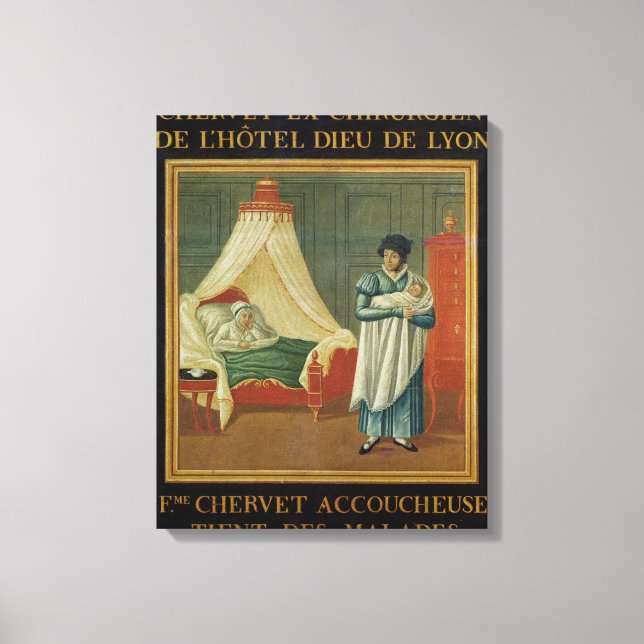 Sign advertising the services of a midwife (Front)