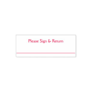 Sign and Return Stamp