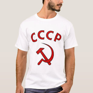 Sign CCCP and Hammer and sickle symbol T-Shirt