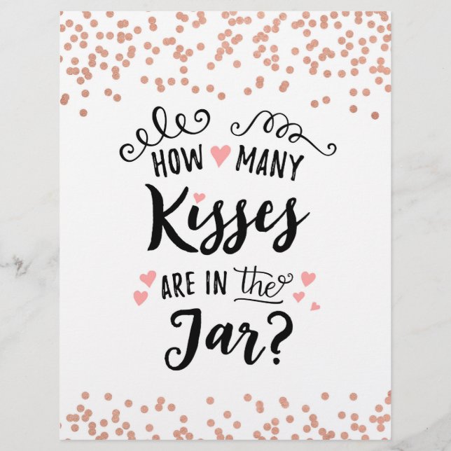 SIGN How many kisses are in the jar? (Front)